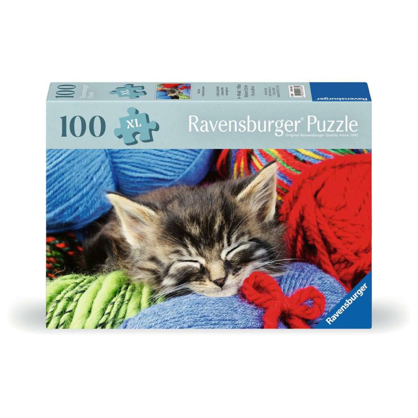 Puzzle 100 pièces - Chaton dans la laine
