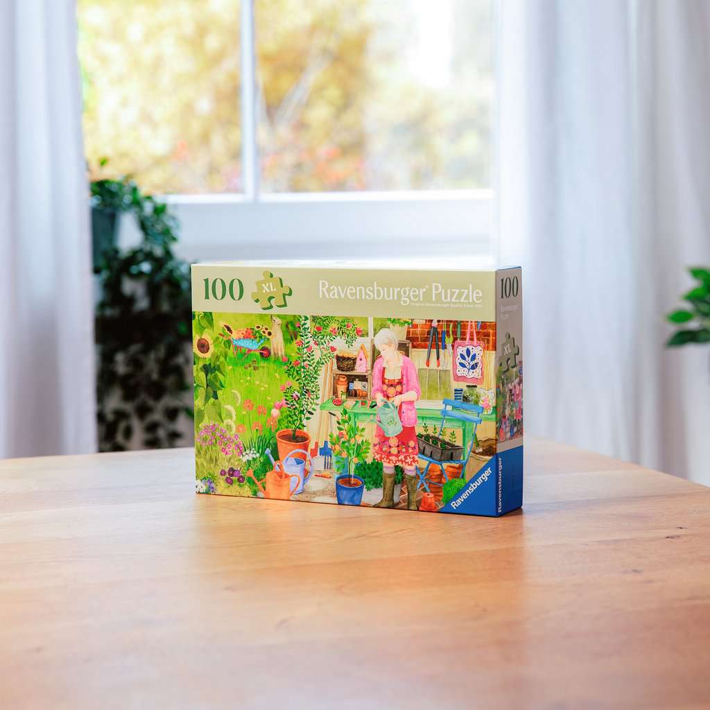 100-Teile-Puzzle - Gartenarbeit