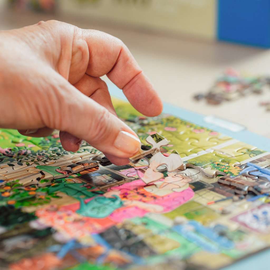 100-Teile-Puzzle - Gartenarbeit