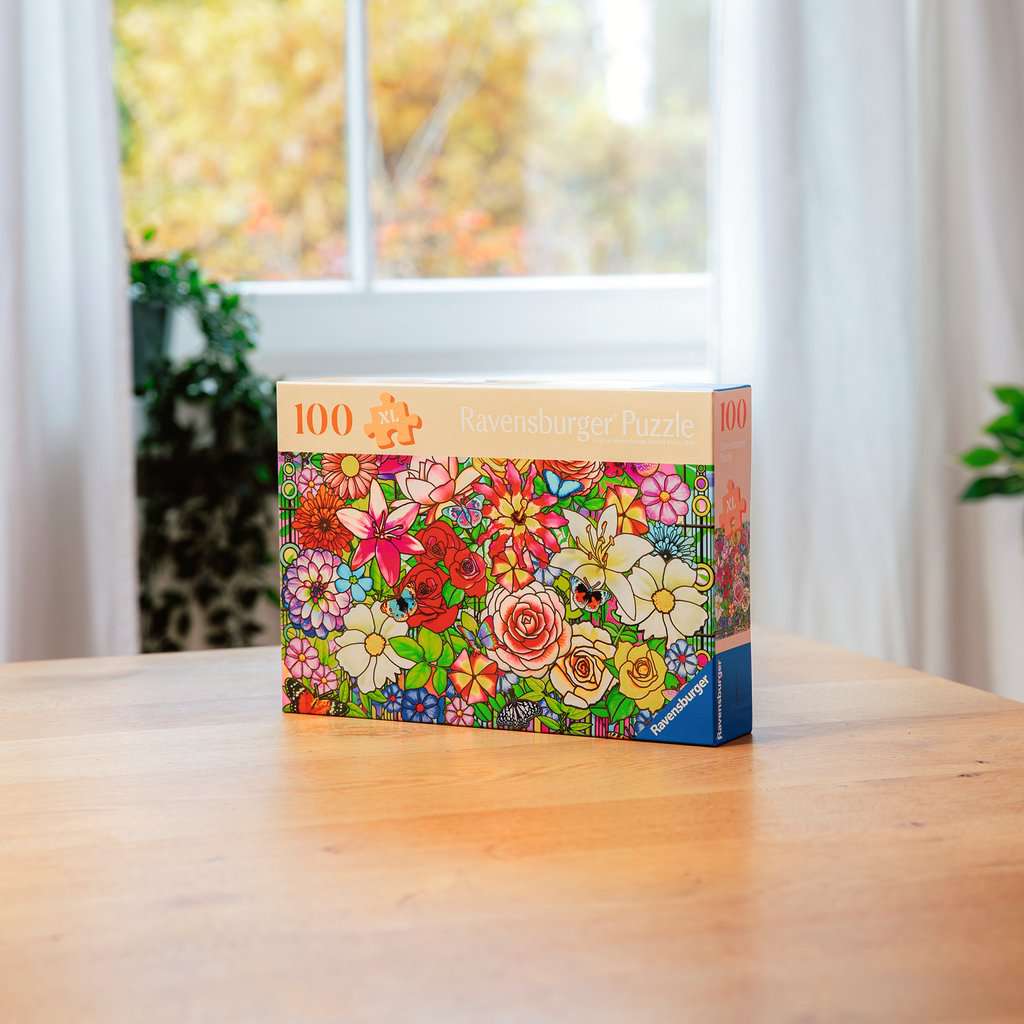 100-Teile-Puzzle - Blumen