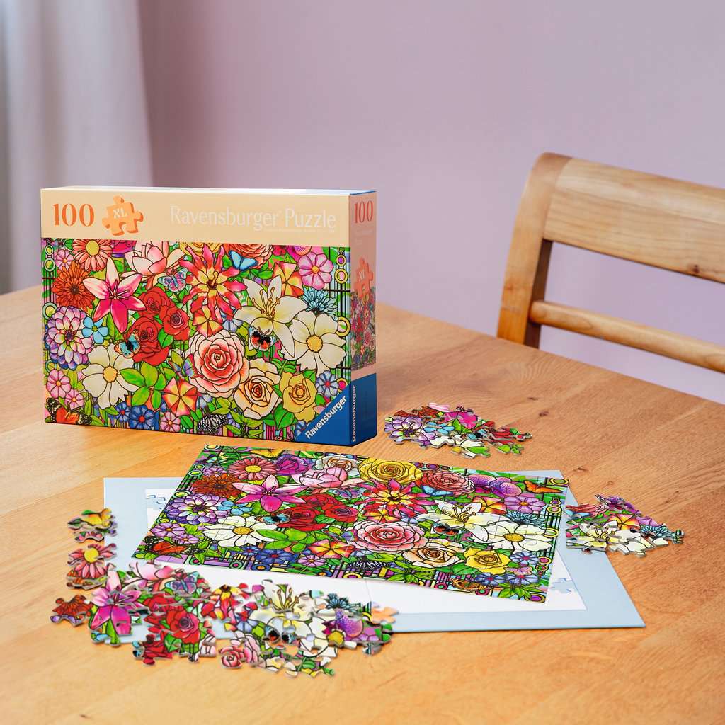 100-Teile-Puzzle - Blumen