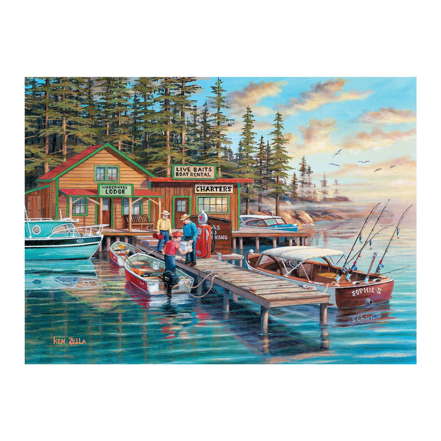 Puzzle 63 Stück-Urlaub am See