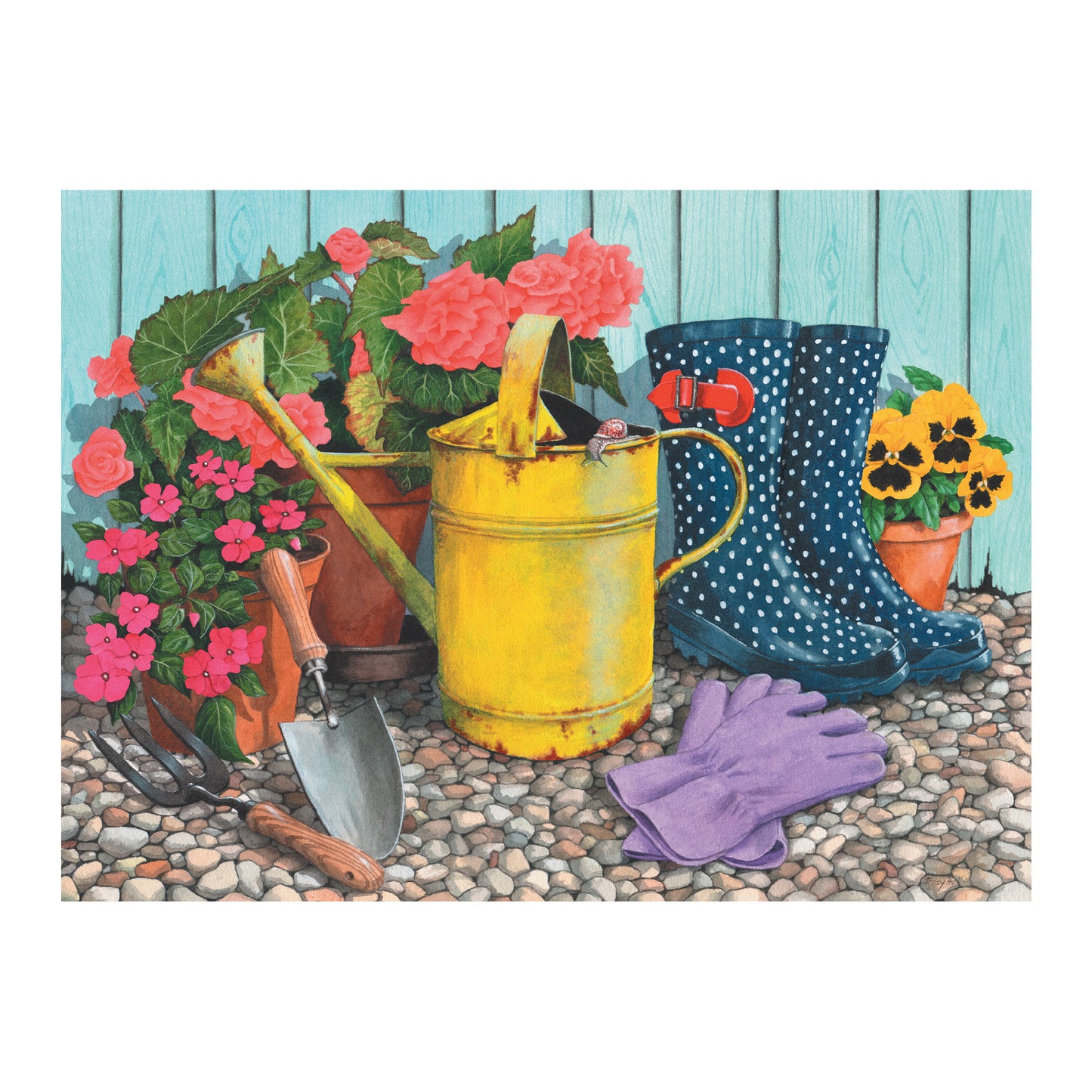 13-teiliges Puzzle - Blumenliebe