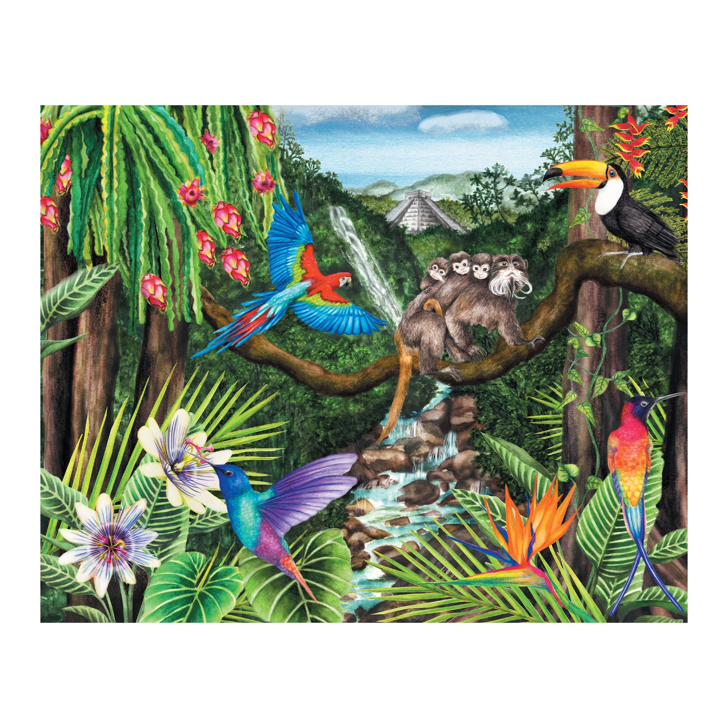 100-Teile-Puzzle - Dschungelleben