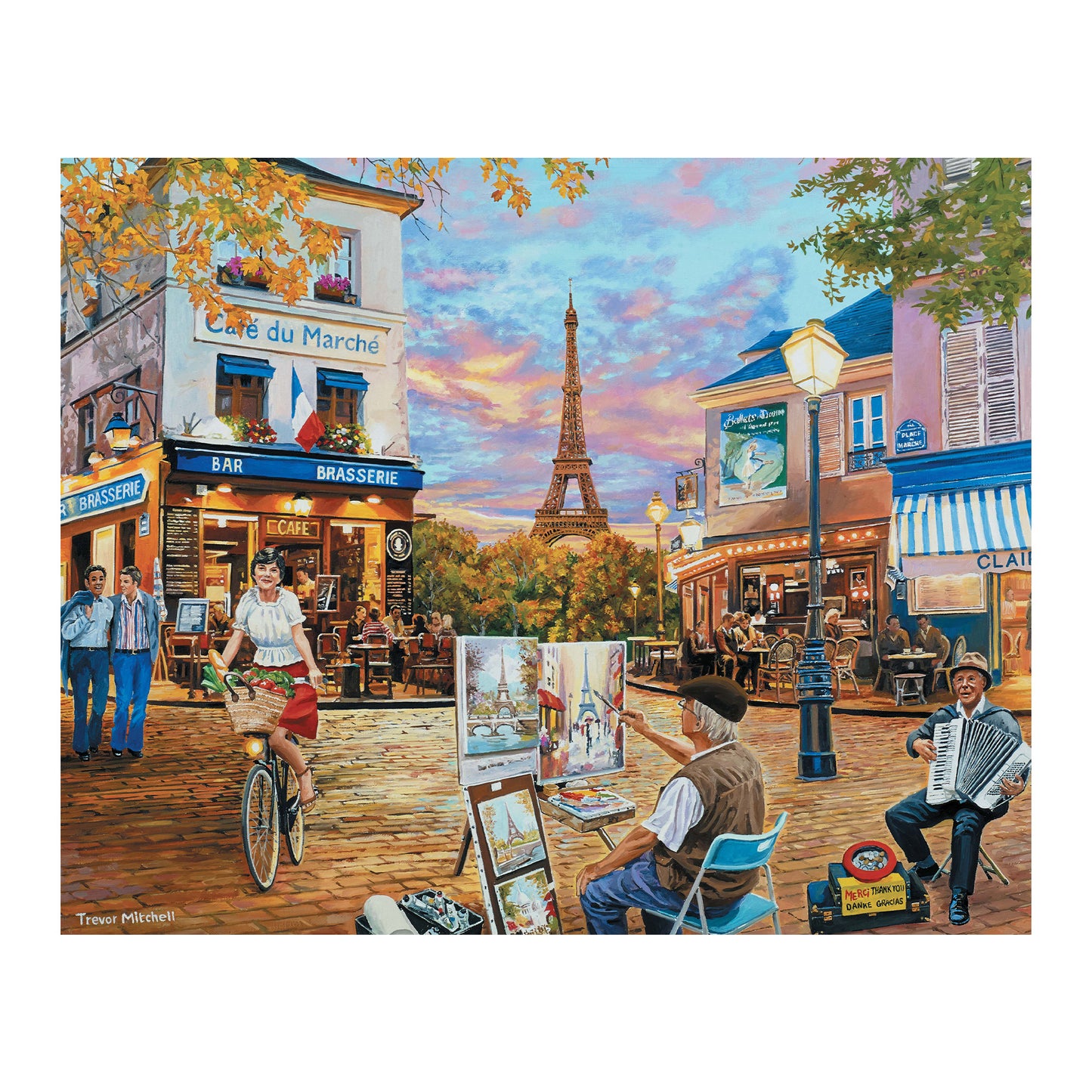 100-Teile-Puzzle - Sonnenuntergang in Paris