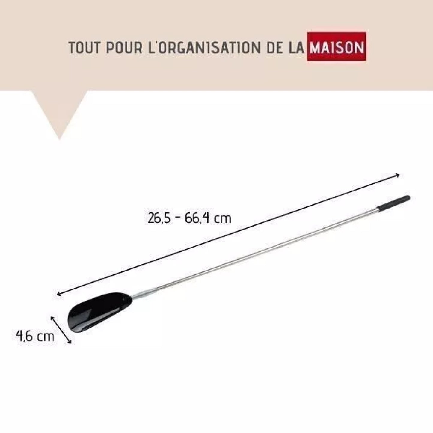 Teleskop fuß abdeckung 26,5 bis 66,4 cm
