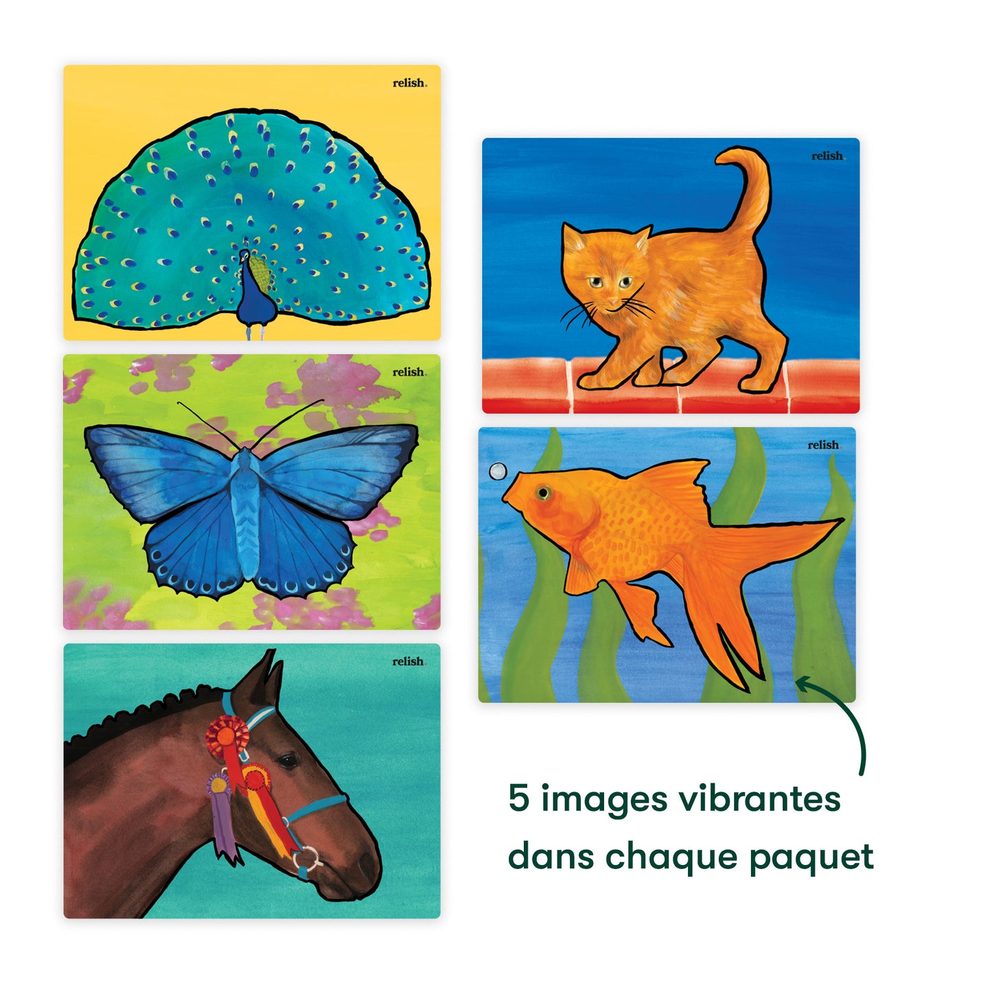 Farbe zu Wasser-Magni fiques Tiere