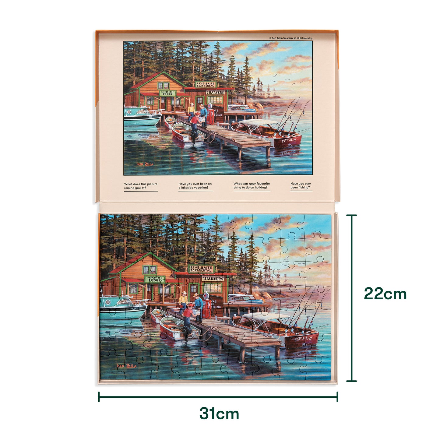 Puzzle 63 Stück-Urlaub am See