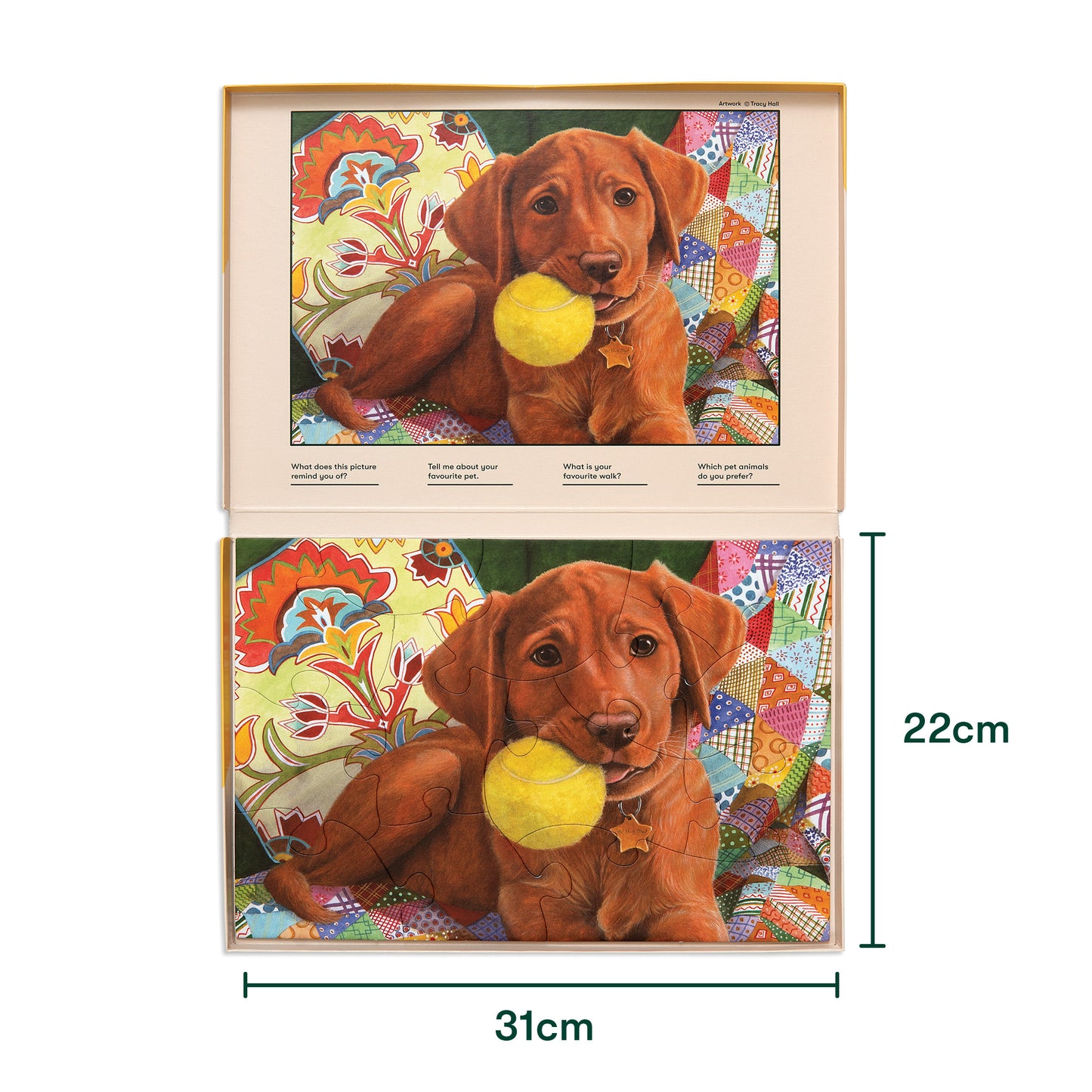 13-teiliges Puzzle – Der verspielte Hund