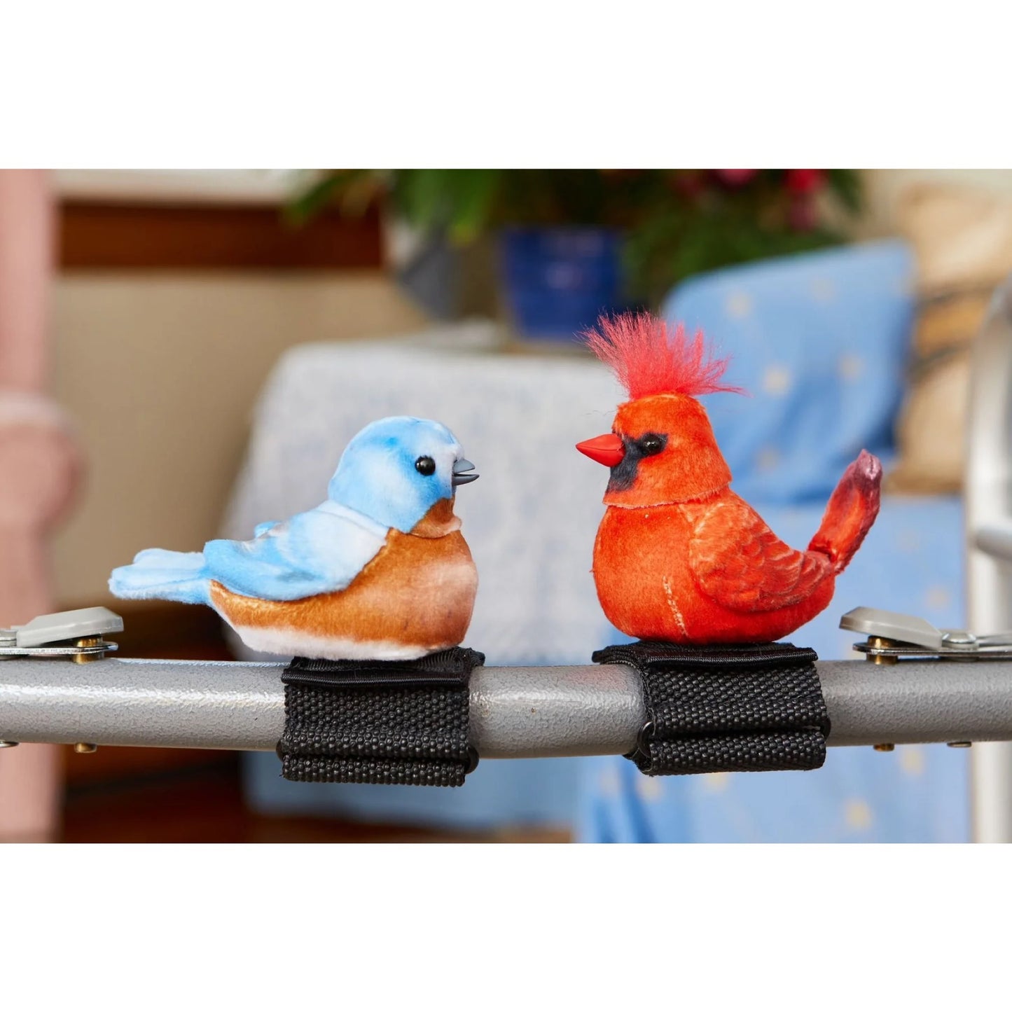 Interaktiver Vogel für Senioren - Blau