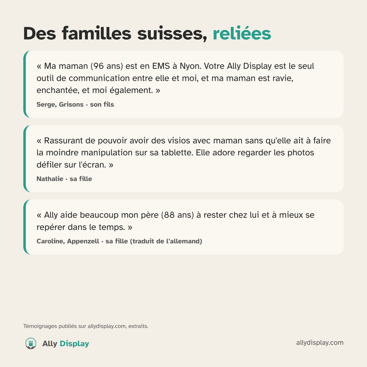 Ally Display: die Uhr, die Sie mit Ihren Eltern verbindet