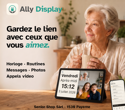 Ally Display — l'horloge qui vous garde en lien avec vos parents