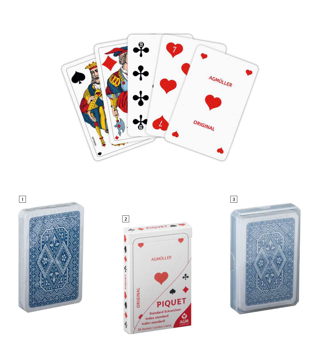 Card game - Jass Piquet (Cardboard or Polybox)