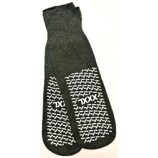 Doppelseitige Anti-Rutsch-Socken – Größe 46+ (Ödem, bariatrisch)