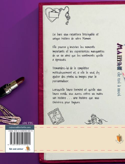 Journal mémoire « Maman, de toi à moi » (relié)