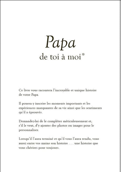 Journal mémoire « Maman, de toi à moi » (relié)