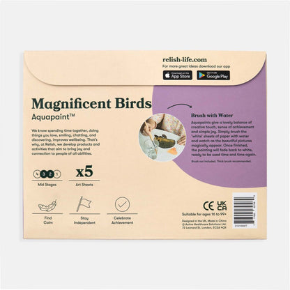 Peinture à l'eau - Magnifiques oiseaux