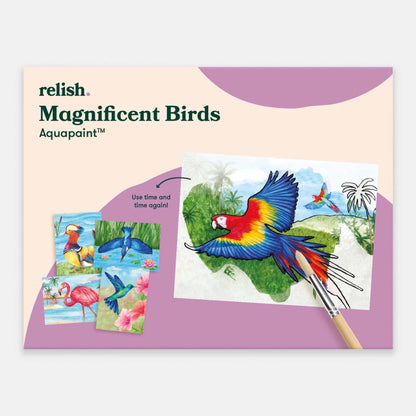 Peinture à l'eau - Magnifiques oiseaux