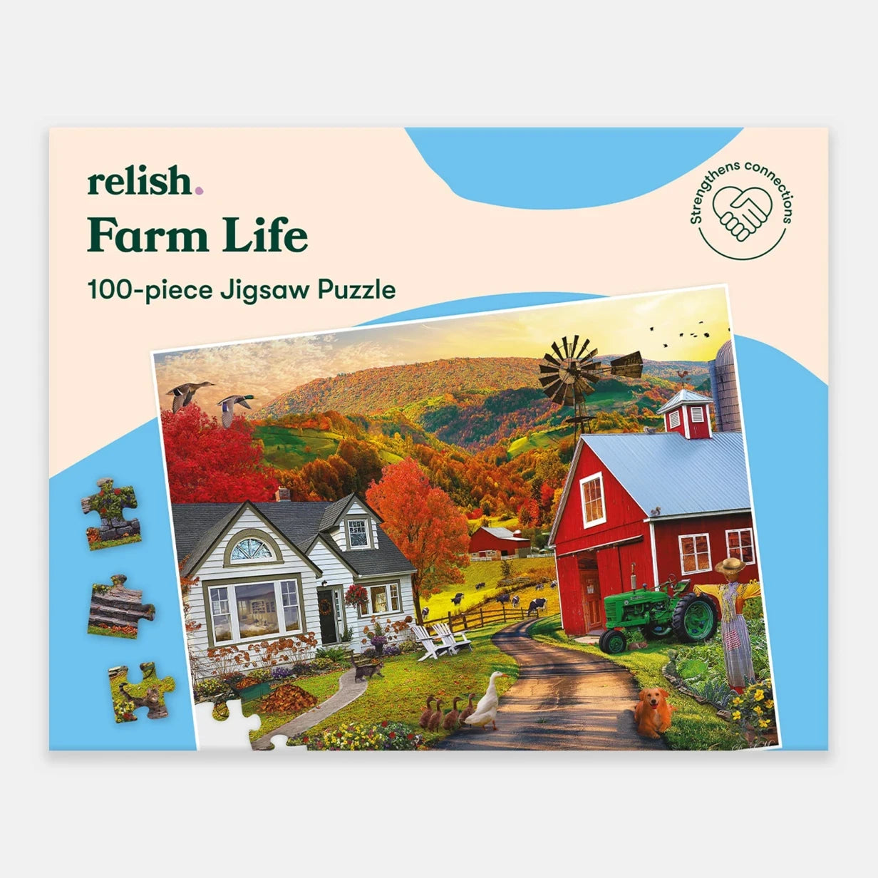 100-teiliges Puzzle - Farm life
