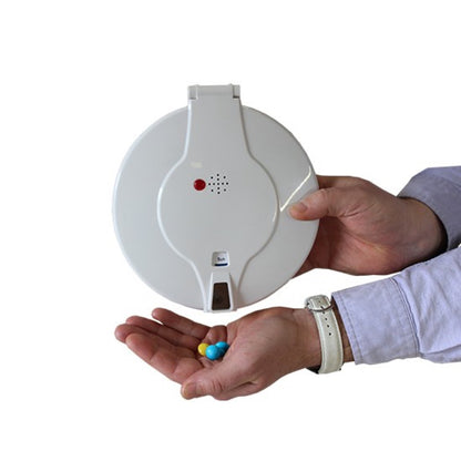 Automatic pill dispenser with alarm