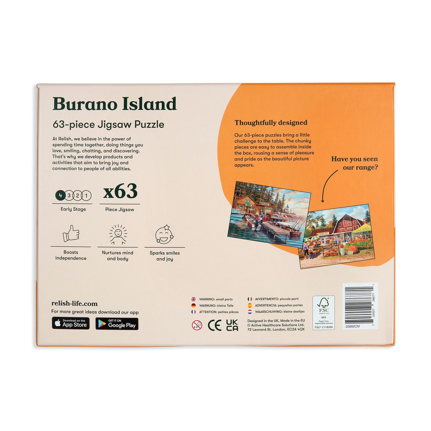 63-piece jigsaw puzzle "Burano Island"