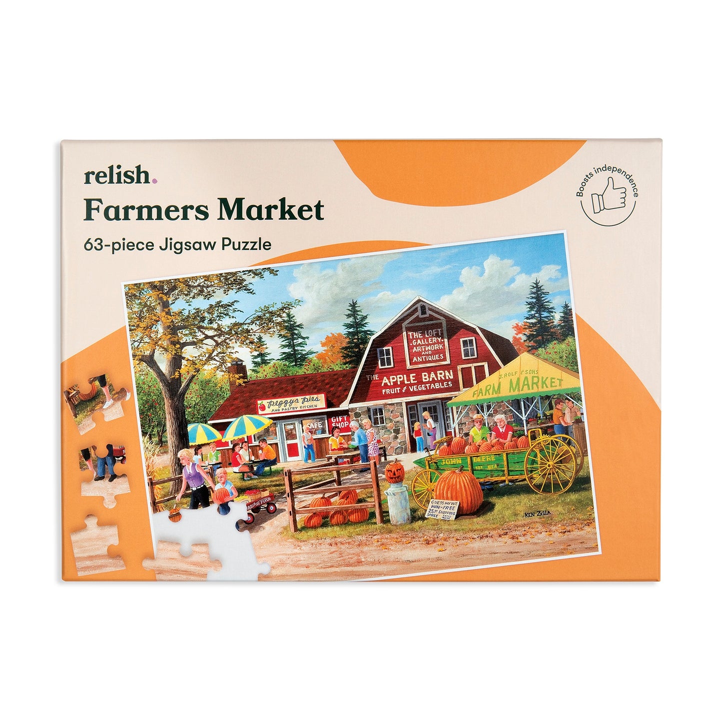 63-piece jigsaw puzzle "Farmers Market"