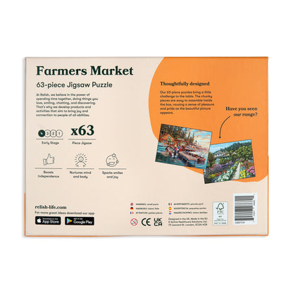 63-piece jigsaw puzzle "Farmers Market"