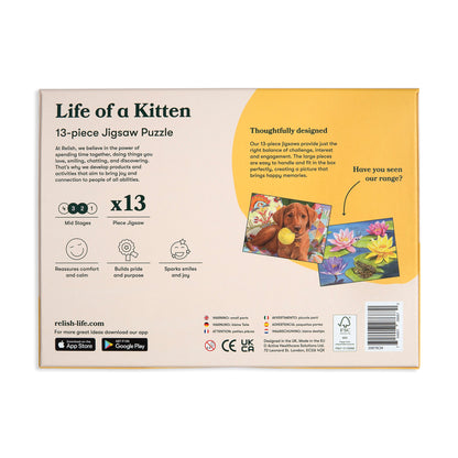 13-teiliges Puzzle "Das Leben eines Kätzchens"