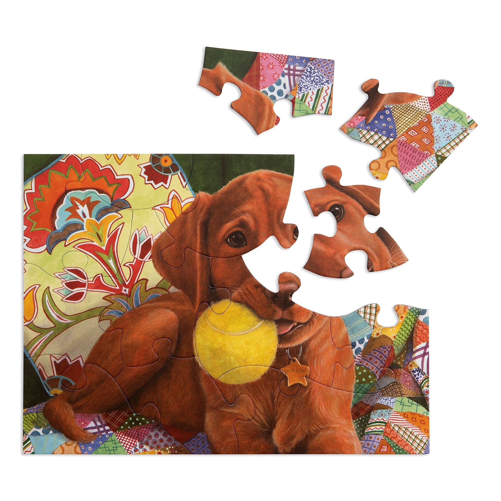 Puppy Playtime Pouch Puzzle: 12 Piece