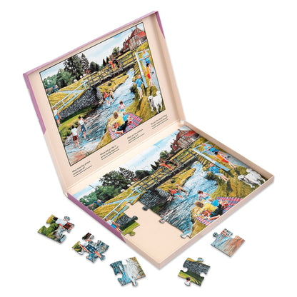 35 Teile Puzzle "Frühlingspicknick"