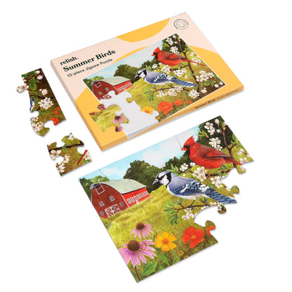13-teiliges Puzzle "Sommervögel"